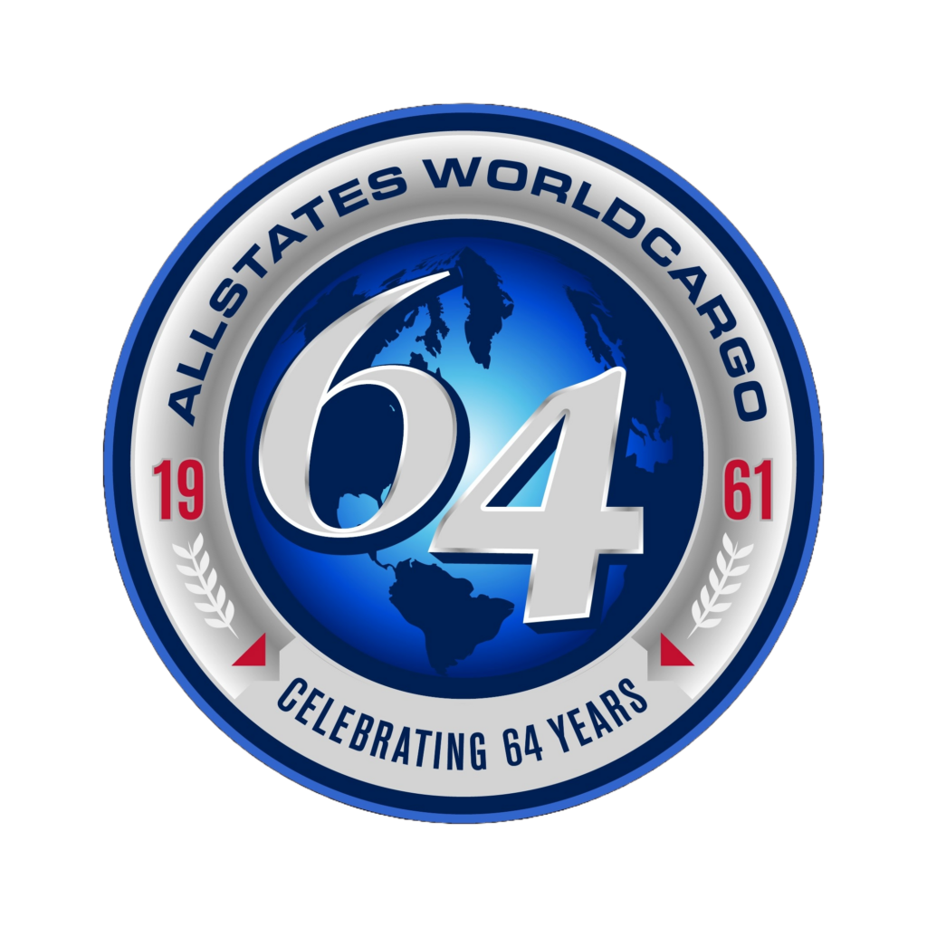 Allstates WorldCargo 64 Year Anniversary Seal Logo